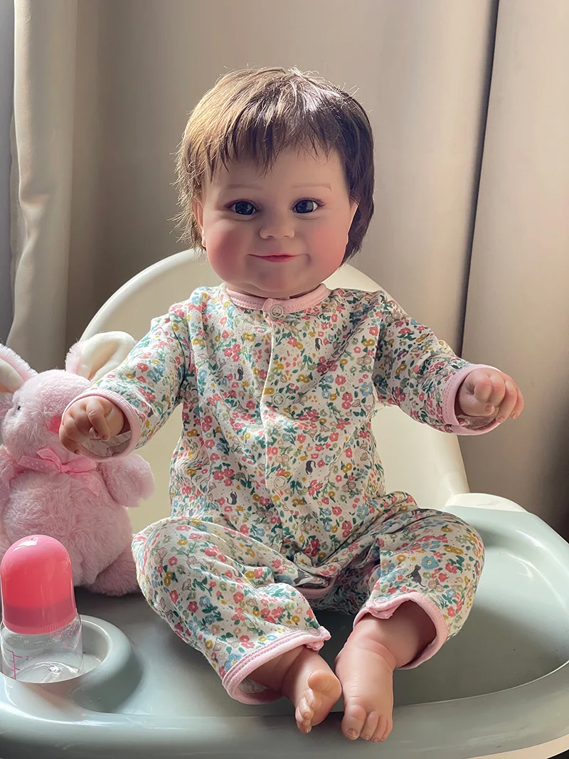 

Cokela 20inch/50cm Real Baby Doll Reborn Doll Soft Touch Realistic Silicone Reborn Baby Doll With Implanted Artificial Hair