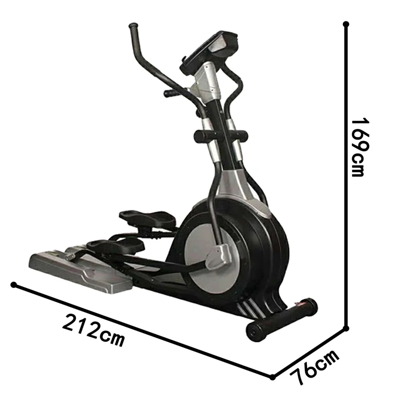 Home Commercial Fitness Spacewalker Gym Magnetic Resistance Adjusted Cross Trainer Elliptical Machine Stepper Exercise Bike