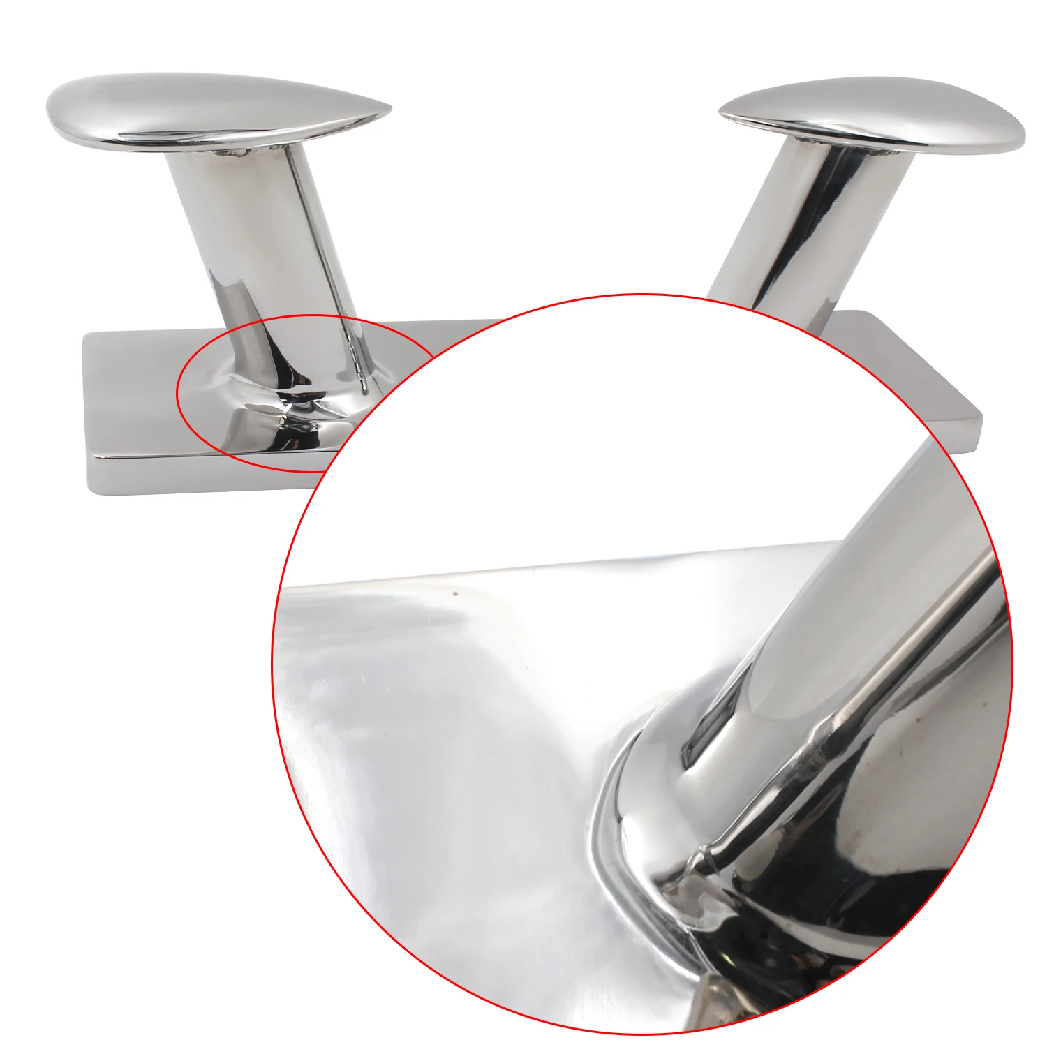 2026 New Stainless Steel 316 High Mirror Polished Cross Bollard & Hinge Marine Yacht Accessories