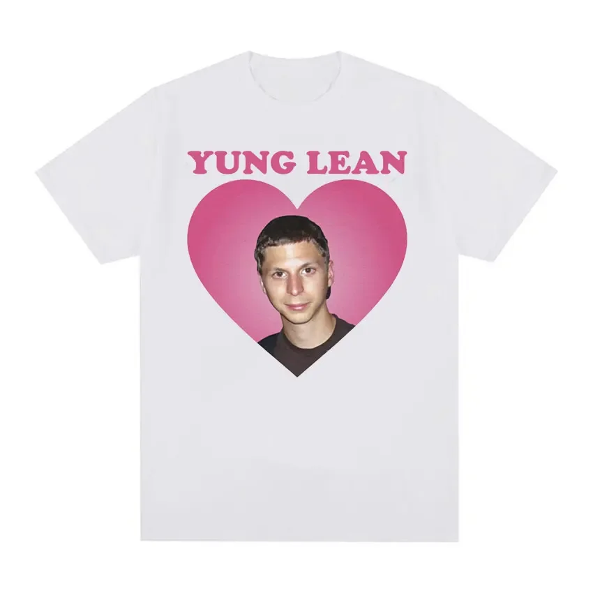 Funny Yung Lean Michael Cera Meme Graphic T Shirt Men's Retro High Quality Fashion T-shirts Unisex 100% Cotton Oversized T-shirt