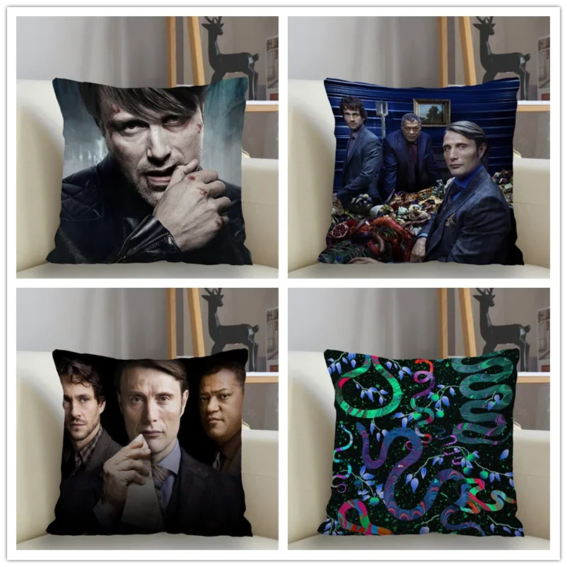 Musife Hannibal Pillowcase Custom Square Pillow Cover Case Zipper Pillowcase 35*35,40*40,45*45cm Drop Shipping