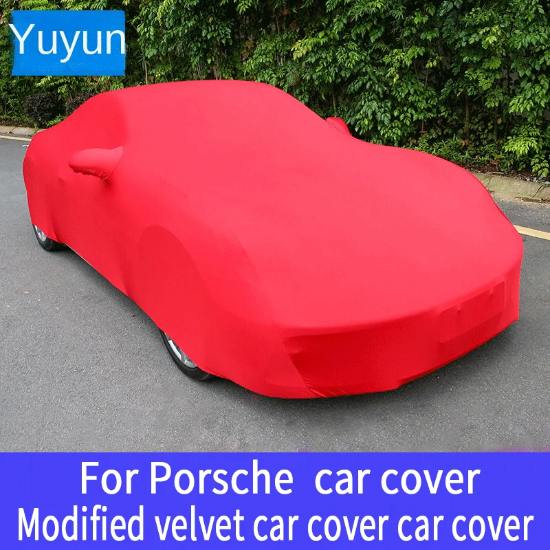 

For Porsche Cayenne Macan Panamera 911 car cover 718 modified velvet car cover car cover