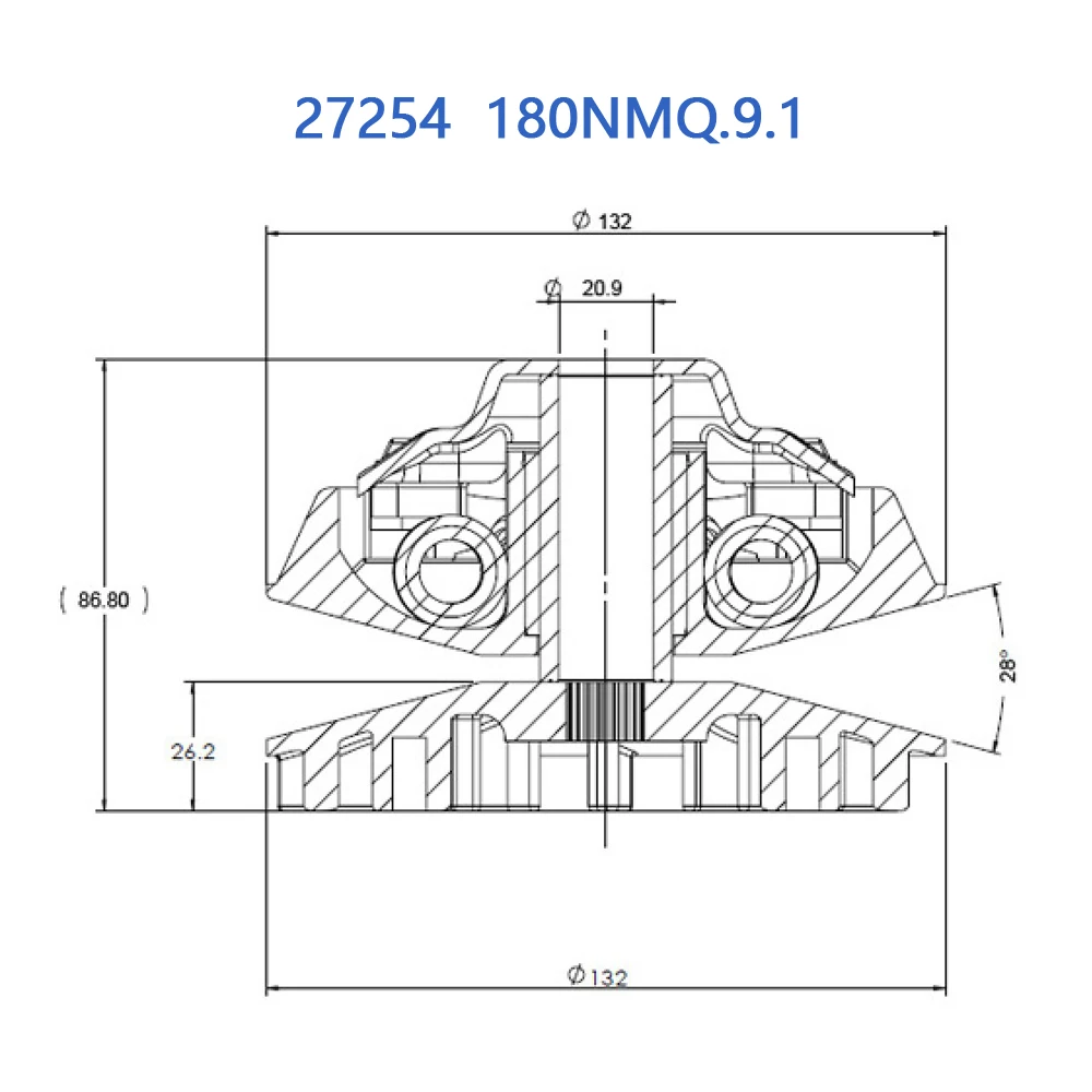 180NMQ.9.1 LINHAI YAMAHA 400 CVT Front Clutch Pulley Assy 27254  For Linhai Yamaha Keeway Jinlang Feishen Scooter ATV