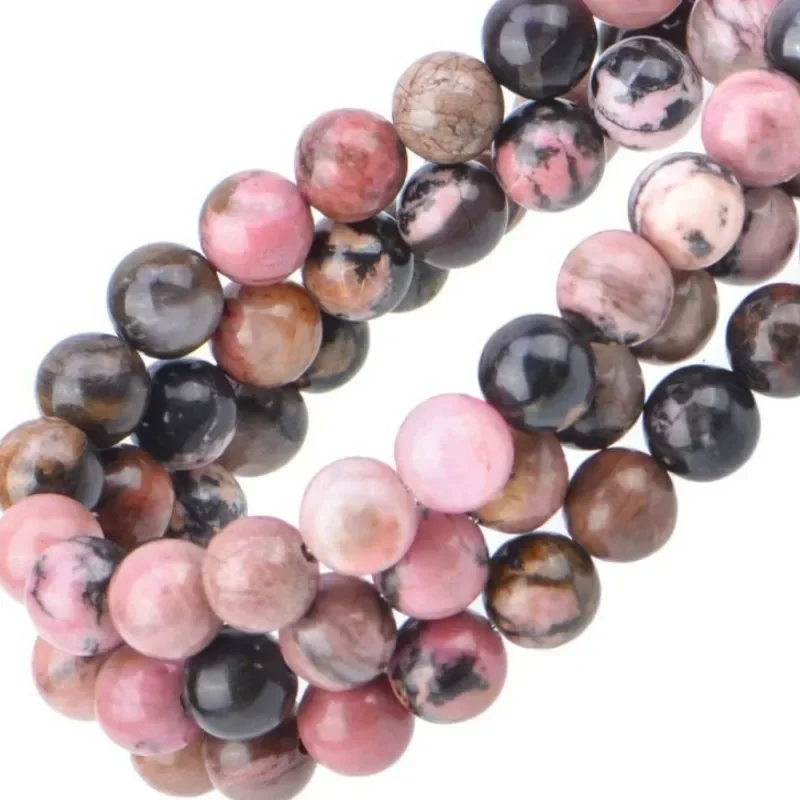 

15inch Loose Beads Natural Gemstone Smooth Round for Jewelry Making Bracelet Women