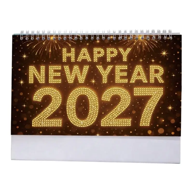 2027 DIY Craft Desk Calendar, 12 Individual Monthly Pages with Top Binding for Planning and Creative Display D2RC