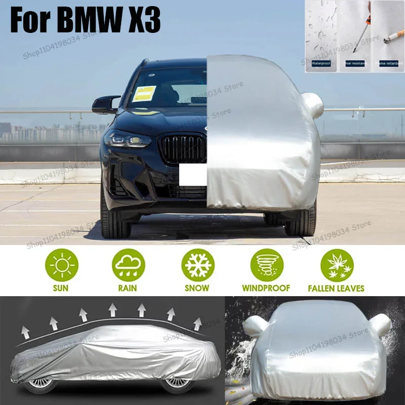 

For BMW X3 Auto parts Anti snow Anti dust Sunscreen Anti-uv Anti peeling paint And Anti Rainwater 210t car cover Car cover