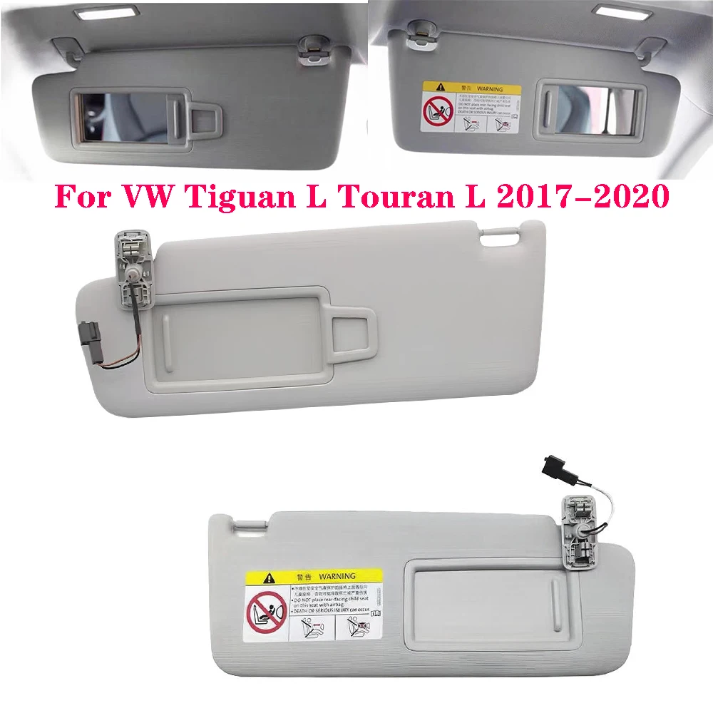 

5TD857521 5TD857522 Для VW Tiguan L Touran L 2017-2020: Внутренняя передняя левая/правая панель солнцезащитного козырька с зеркалом для макияжа и кабелем