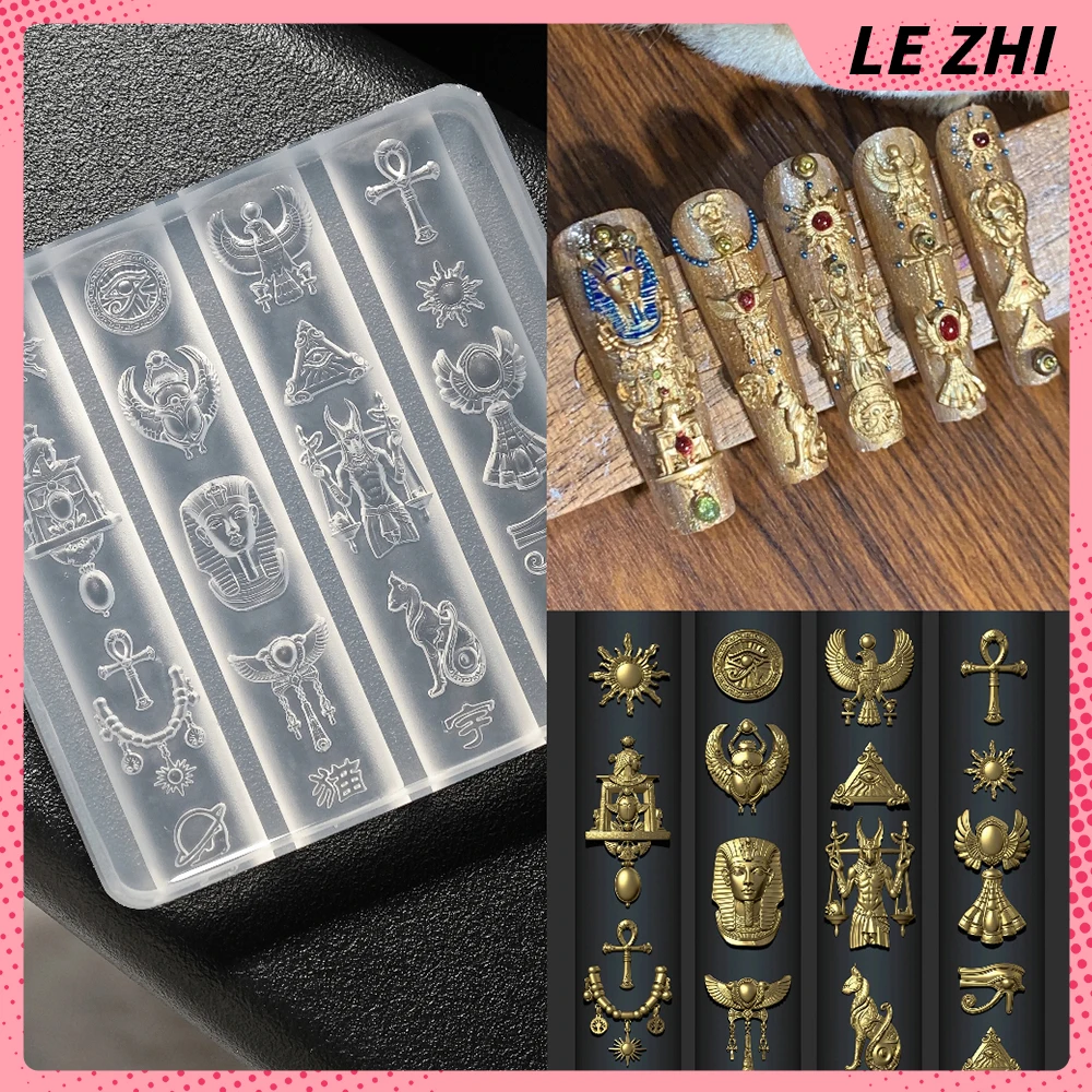 1 Uds. Vintage estilo egipcio  - Nail Art Vintage reseña y precio