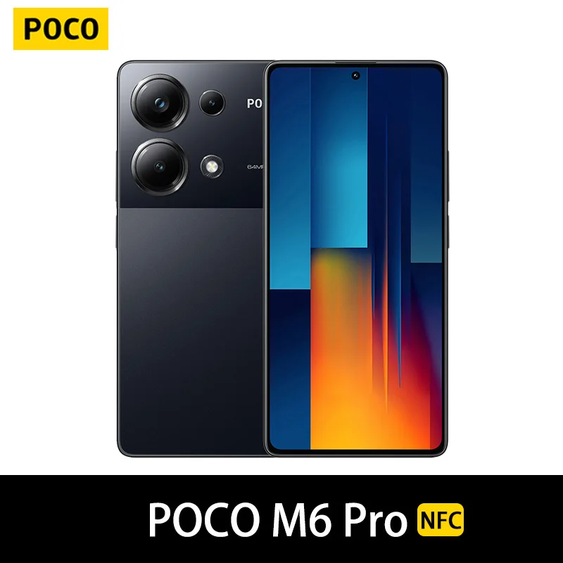 POCO M6 Pro 12GB RAM 512GB ROM NFC helium G99-Ultra 120 Hz flow AMOLED 64MP camera 67 W charge EU version