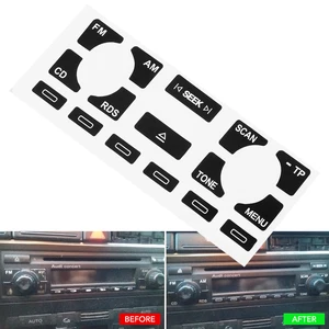 Auto Rádio Estéreo Desgastado Peeling Button Repair Decalques Adesivos, Decoração de Automóveis, Car Styling, Audi A4, B6, B7, A6, A2, A3, 8L, P 8 principais vendas colunas audi a4 b7 - №8