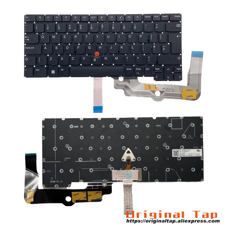 UK English Keyboard for Lenovo Thinkpad T14s Gen 3 4 E14 R14 Gen 5 T14p Gen 1 Neo 14 5N20W68240 5N20W68276 5N20W68312