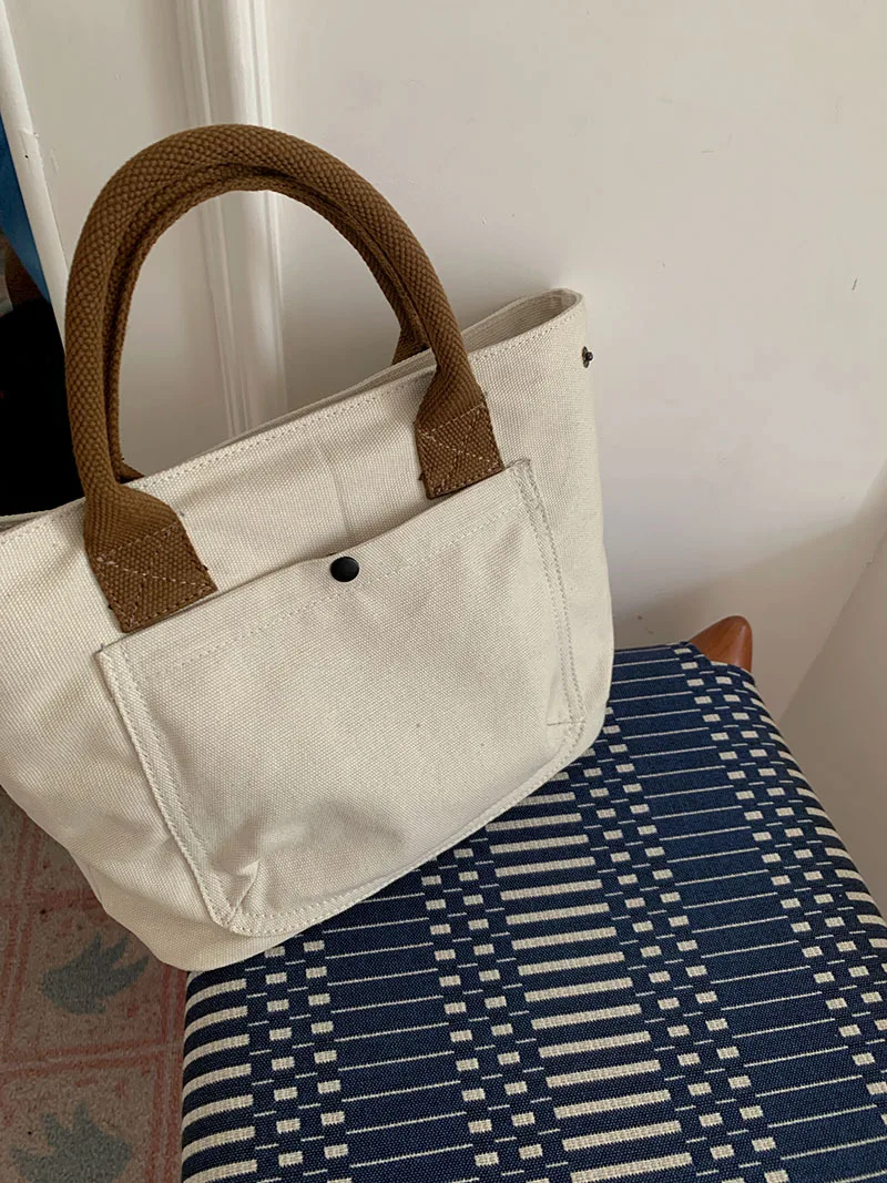 CGCBAG-Bolso de mano de lona para mujer, bolsa pequeña y sencilla de diseñador, marca de lujo, 2024