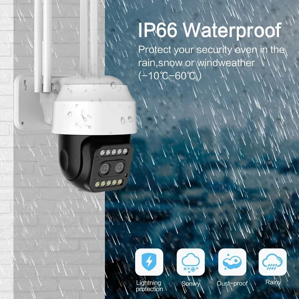 

Securexpert 4MP PTZ WiFi Camera Dual Lens Color Night Vision Human Detection Video Surveillance Camera Home Security IP Cameras