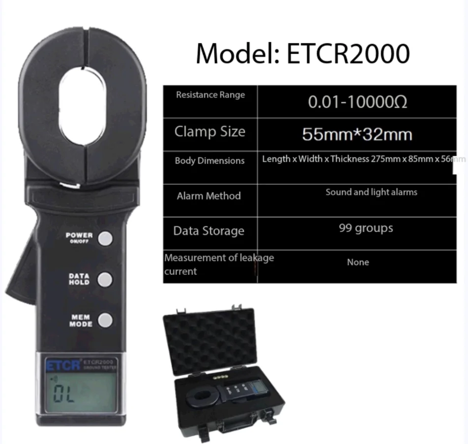 Clamp meter ground resistance tester