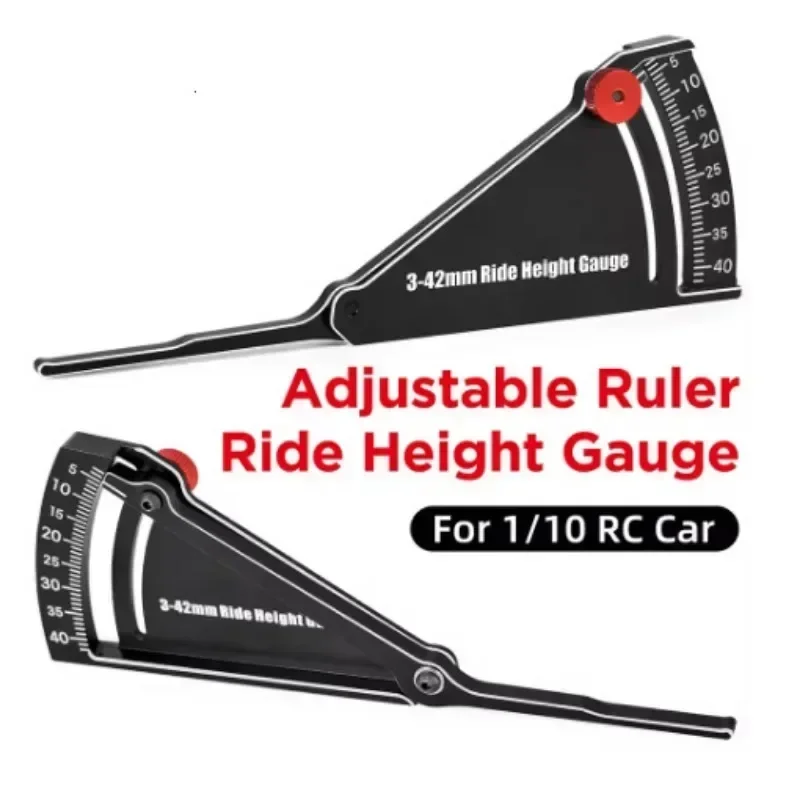 Règleur de hauteur réglable pour voiture RC et jantes, jauge de hauteur au sol 3-42 mm