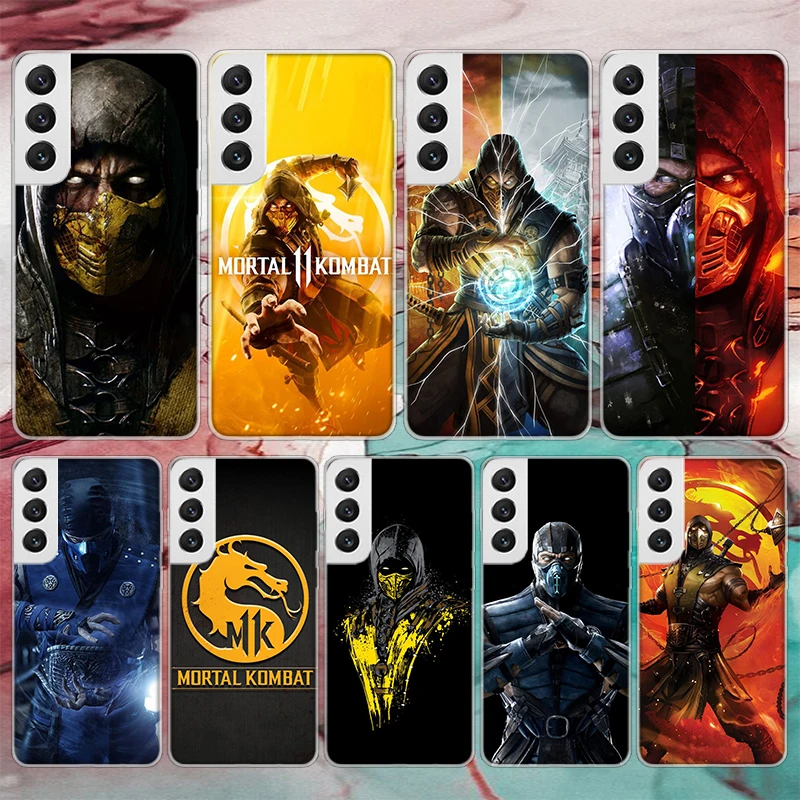 Mortal Kombat Soft Phone Case For Samsung Galaxy M12 M21 M30S M31 M32 Note 20 Ultra 10 Lite 9 8 J4 J6 Plus + M51 M52 J8