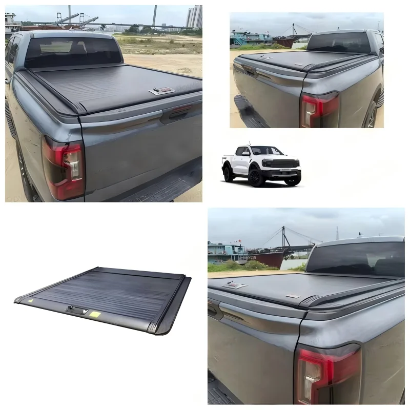 4X4 Soft Retractable Pickup Tonneau Cover Compatible with Tundra Truck Bed