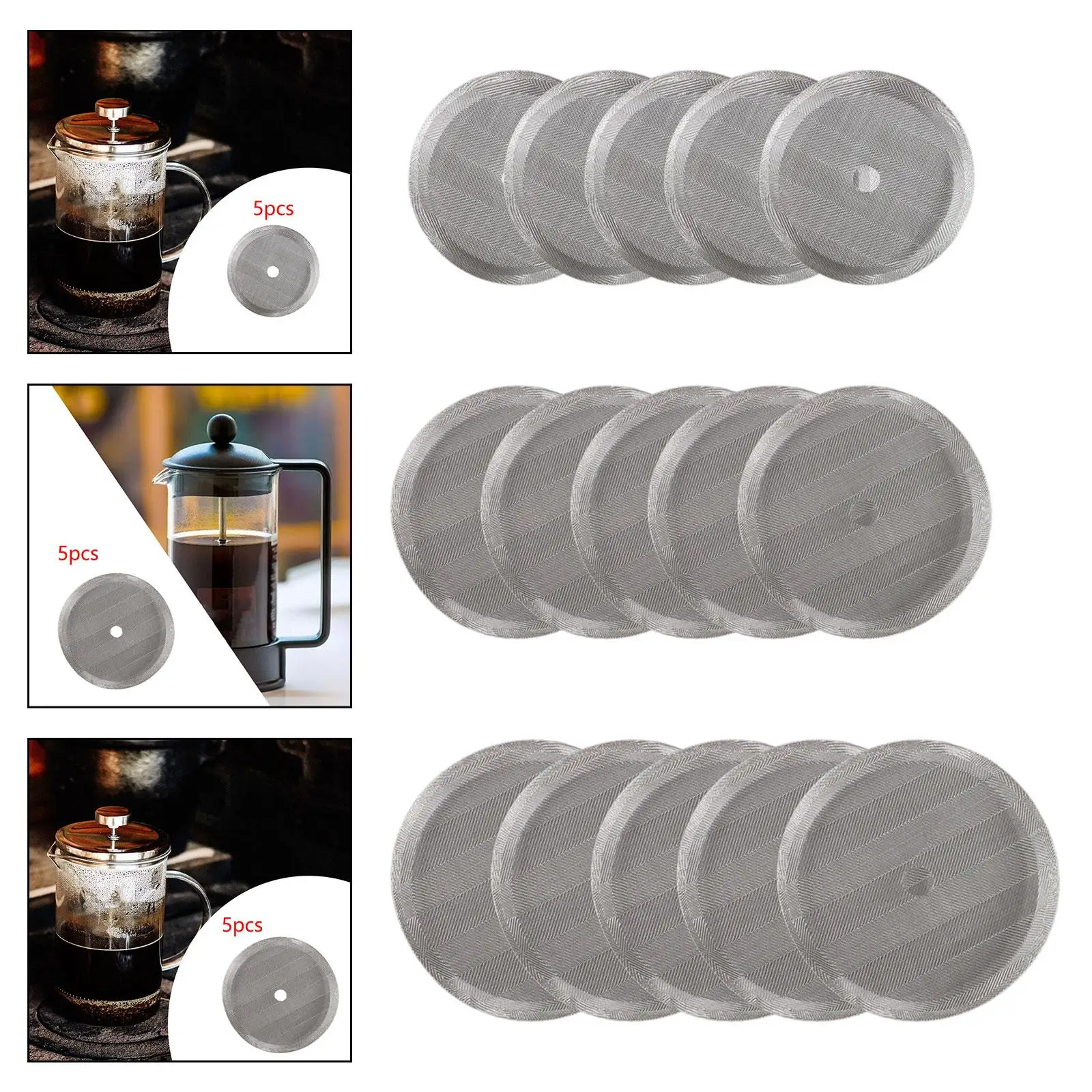 

5 шт., сменные фильтры для французского пресса, аксессуары для взрослых, мужчин и женщин, удобный сменный экран для французского пресса для дома