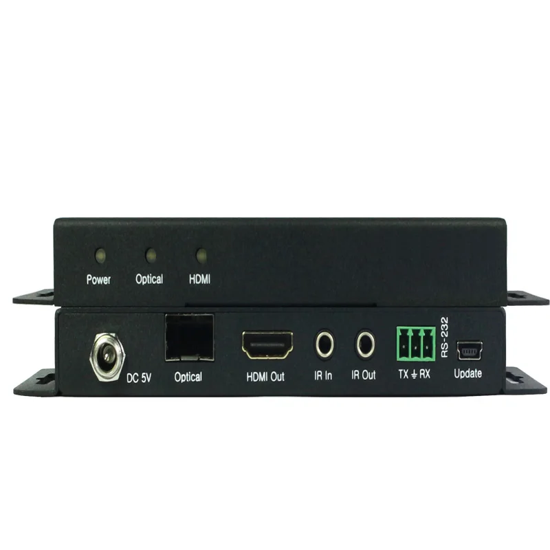 4K 60Hz HDMI Extender Over Fiber Optic Cable Up to 1km 3300FT 18Gbps IR RS232