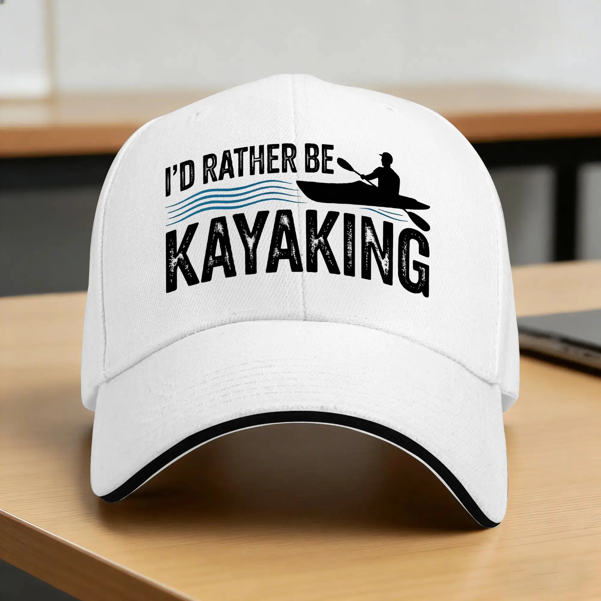 Summer Casual Baseball Cap Kayak Fishing Outdoor Trucker Hat For Unisex Men Hot Sale I'd Rather Be Kayaking Classic Baseball Cap