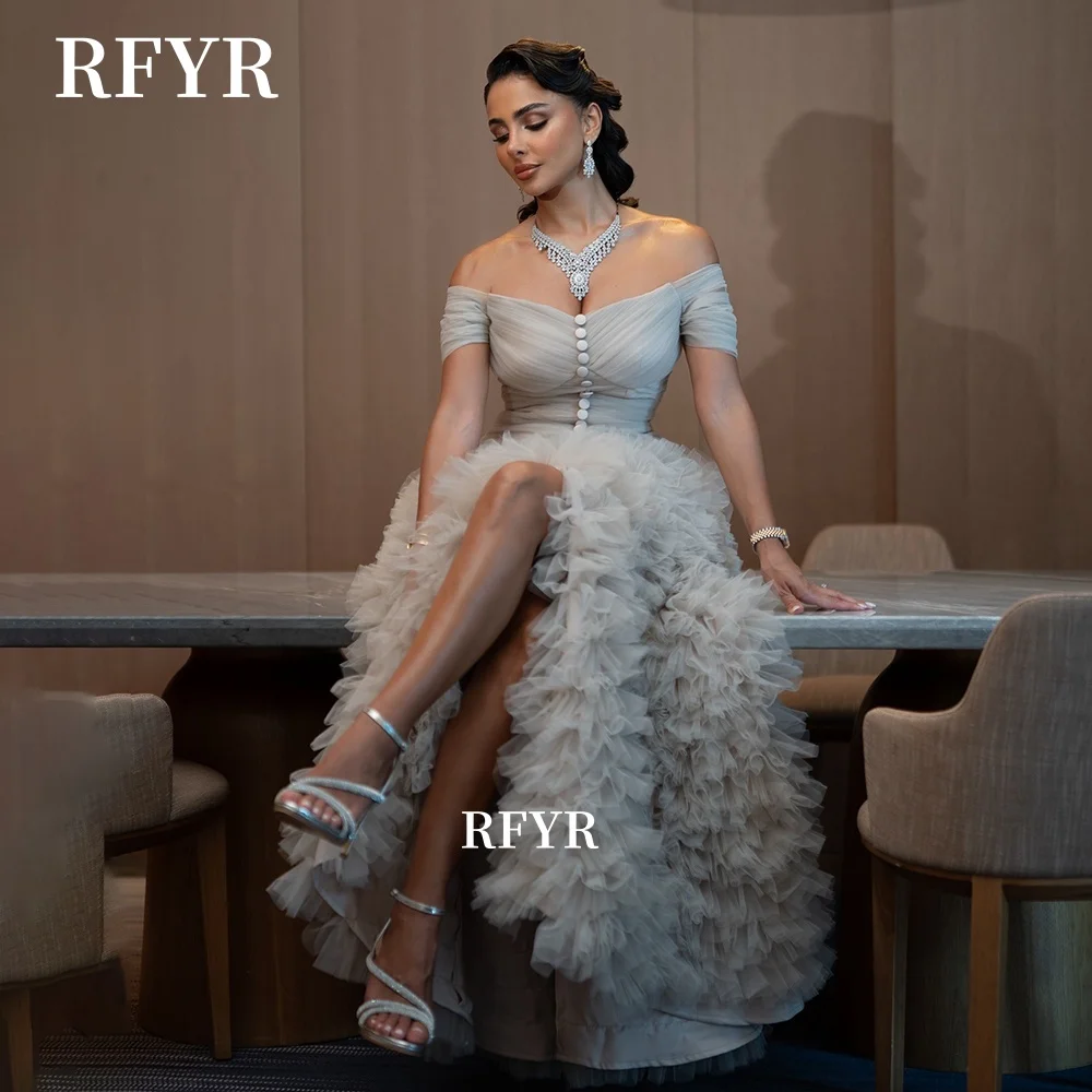 

RFYR трапециевидное платье для выпускного вечера многослойные вечерние платья плиссированные вечерние платья платья принцессы халат платья для женщин по индивидуальному заказу