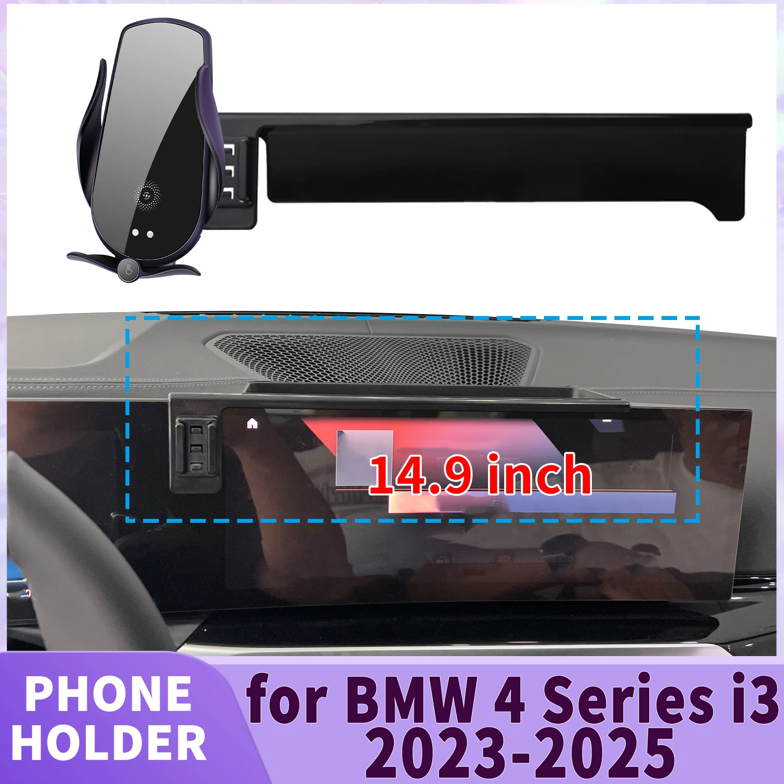 

fit for BMW 4 Series i3 2023 2024 2025 Screen Base Phone Holder Mount ​​ Secure Clip Car​​ accessoires