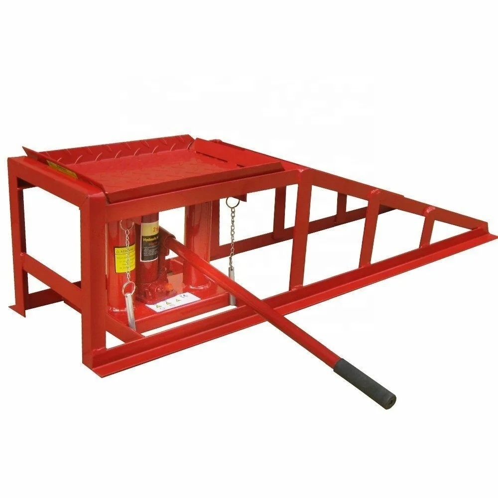 Car Repairing Ramps Auto Lift Oil Changer Bracket Maintenance Chassis Elevation Bracket 2 Tons Hydraulic Maintenance Ramp