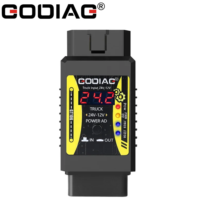 GODIAG GT106 24V to 12V Heavy Duty Truck Universal Converter Adapter for X431 easydiag/Golo/ThinkCar/Diagun/Thinkcar2/ Thinkdiag