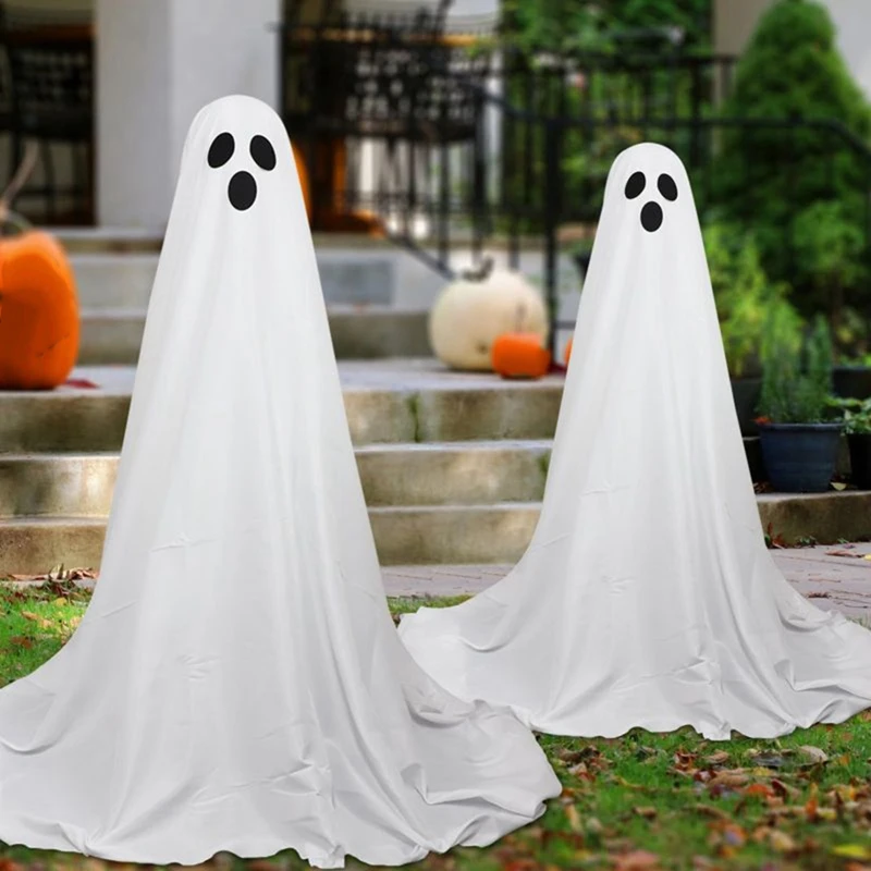 Front Porch Glowing Ghost Halloween Standing Ghost Porch Yard Ghost image 6