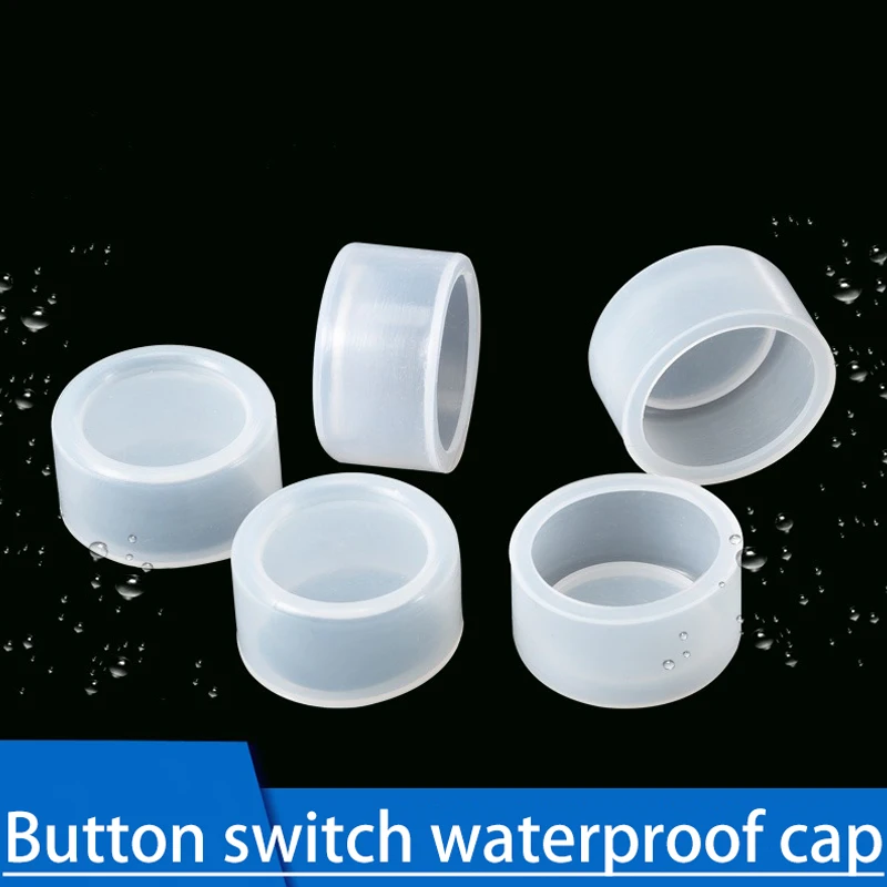 10PCS Push Button Switch Cap PBC Applies To 22mm Mount LAY7 LA38 LAY37 Switch Accessories Waterproof Dust-proof