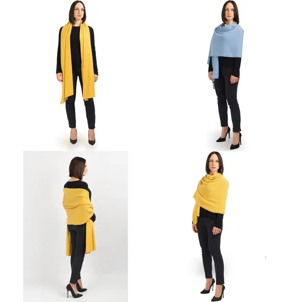 سرق كشمير 100% - غلاف كشمير فاخر مصنوع إيطاليًا لأسلوب أنيق