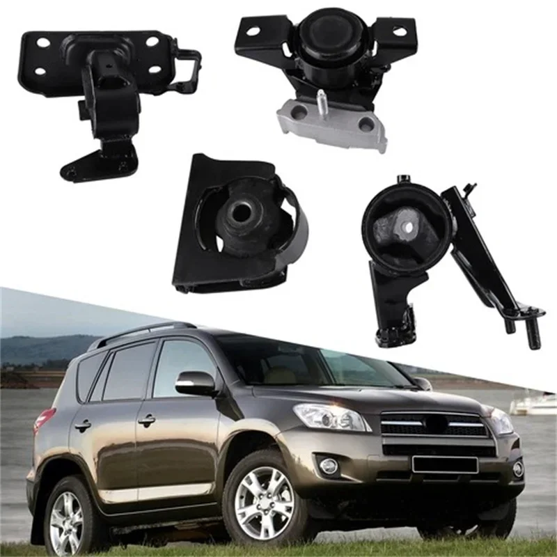 

4pcs Engine Support Compatible for 06-08 Toyota RAV4 2.4L Engine Support A6201 2 A62049HY A62050 A62064