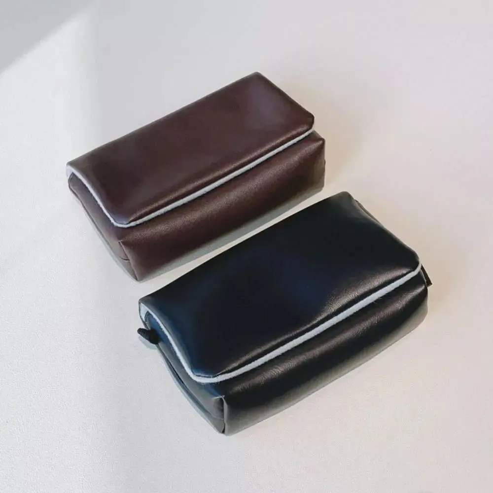 Adecuado para Canon G7x tres Sony Zv1f Ricoh Grccd máquina de tarjetas pequeña portátil Zv1 cámara Digital bolsa de cosméticos de cuero