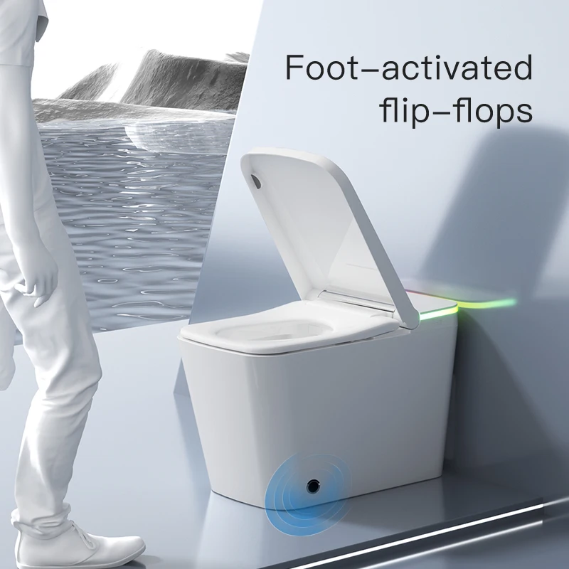 Sanitary Ware Electronic Automatic Clean Bathroom Intelligent Toilet Heating Cover Smart Bidet Toilet Intelligent