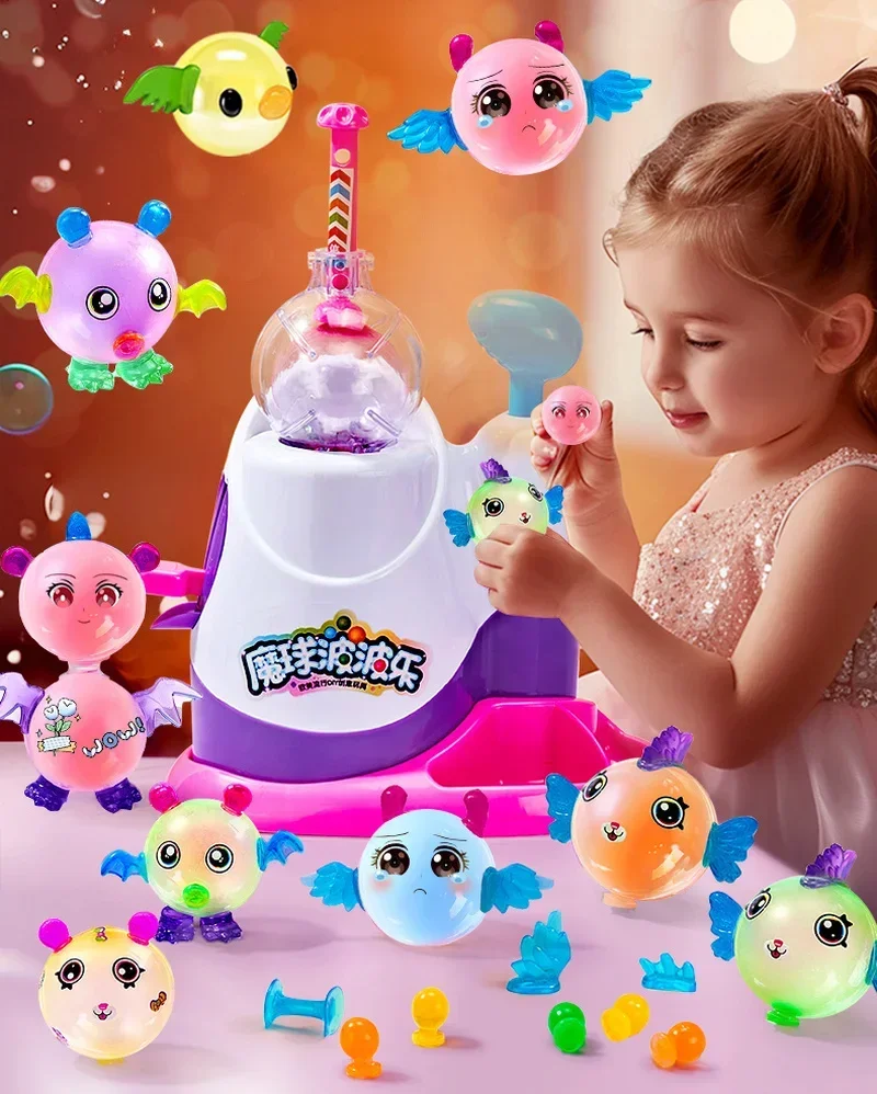 

Children 2-8 Years Old Magic Magic Sticky Music Balloon Bobo Inflator Sticky Music Handmade Diy Children's Educational Toy Gift