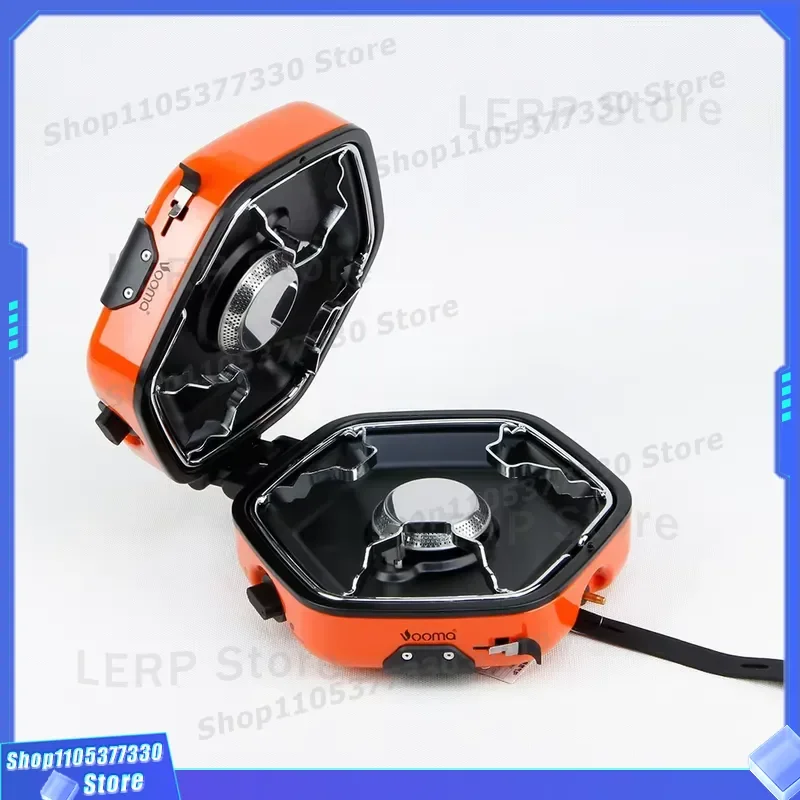 Portable Stainless Steel Camping Stove 2 Burner Foldable Gas Cooker for Outdoor Hiking Kitchen Cooking Equipment Lightweight