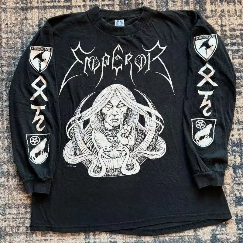 

Harajuku Streetwear T Shirts Men Clothing Print Long Sleeve Tees Casual Fashion Japanese Cartoon Y2k Tops Oversized T-shirts