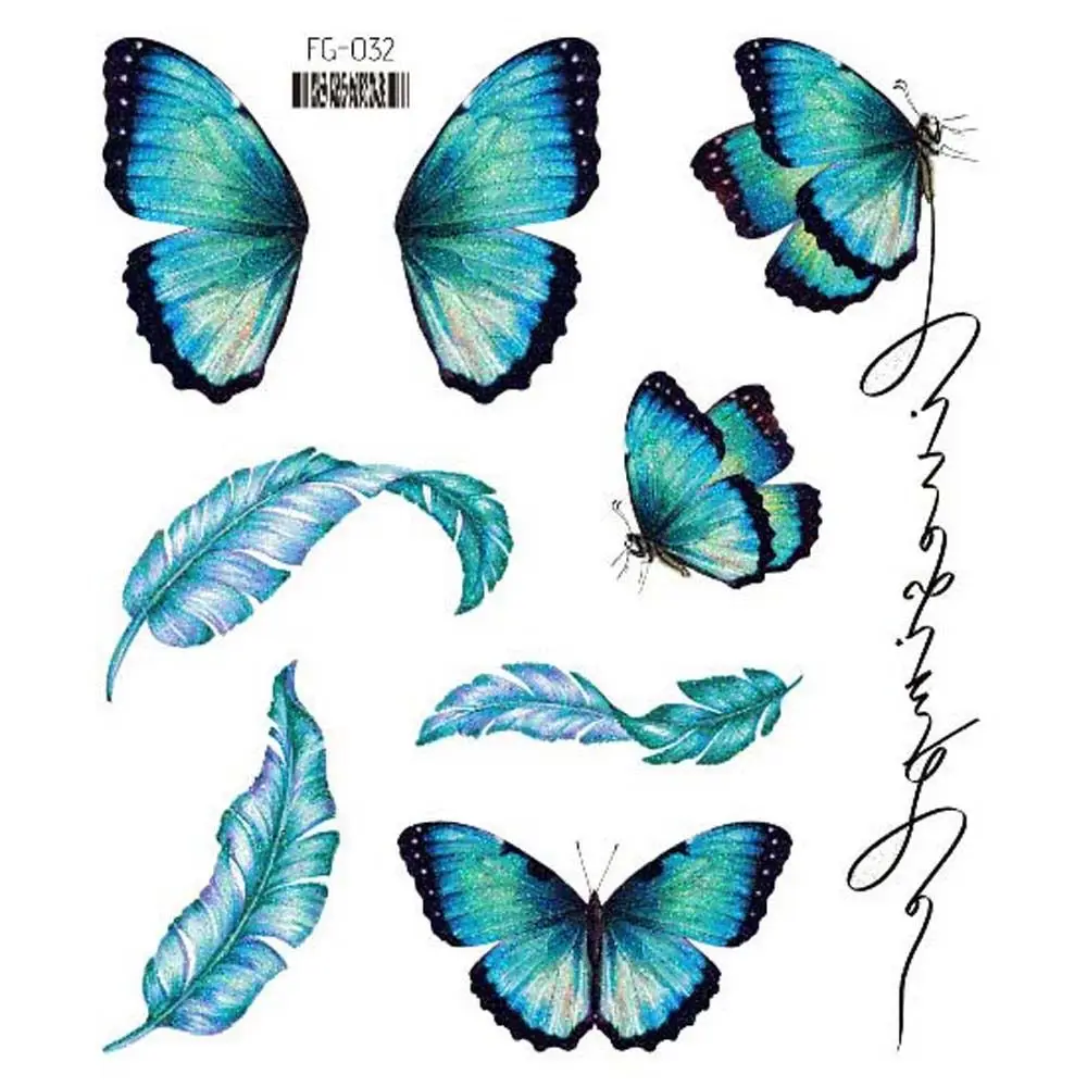 

Инструмент запястье шеи бедра боди-арт лицо крылья поддельные татуировки бабочка татуировки наклейки цветы татуировки наклейки временные татуировки