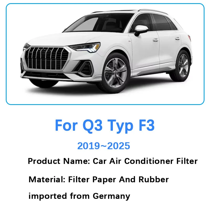 For Audi Q3 Typ F3 S-Line RS Q3 MK2 2019~2025 2024 2023 2022 Auto Accessories Air Filter Intake Engine Conditioners Filter Grid