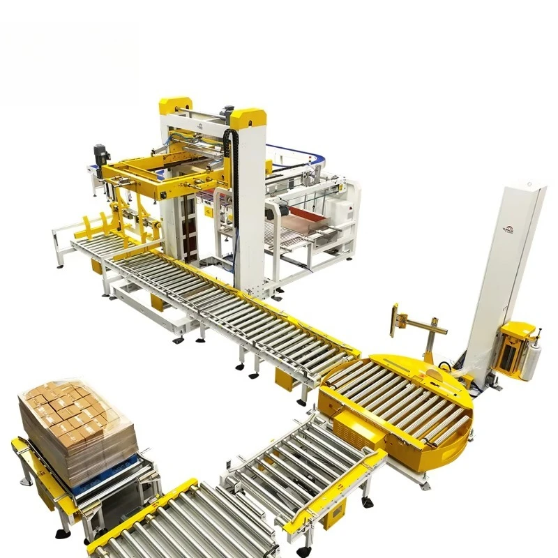 Floor Palletizer Automatic Low Level Mechanical for Bag Case Box Stacking Machine for Warehouse Custom