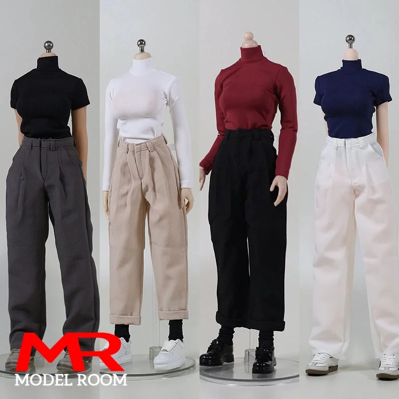 

HAILI TOYS HF012 1/6 OL Office Lady T-shirt Casual Pants Clothes Model Fit 12'' S10D VCD01 AT203 ANT303 Soldier Action Figure