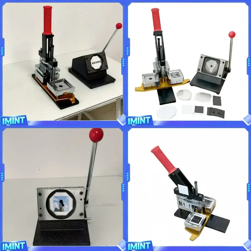 2.5*2.5inch/63.5*63.5mm Machine Fridge Magnet Square Magnet Making Machine Special Acrylic Type With 1000 Sets Materials