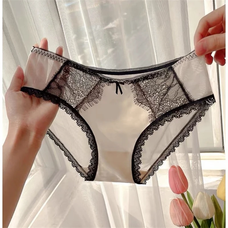 Ropa interior femenina satin lace lenceria Plus size underwear women Light luxury bragas seamless lingerie woman sexy panties