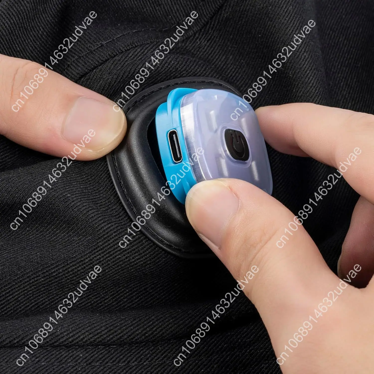 Etsfmoa Cappello da pescatore LED per uomo e donna, cappello da pescatore ricaricabile con luce, protezione solare da viaggio all'aperto Nero