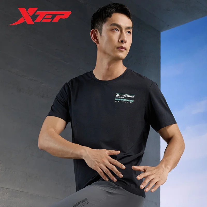 

Xtep Short Sleeve Knitted Shirt For Men 2023 Summer Sports Sweatshirt Comfortable Quick-Drying Breathable Tops 877229010207