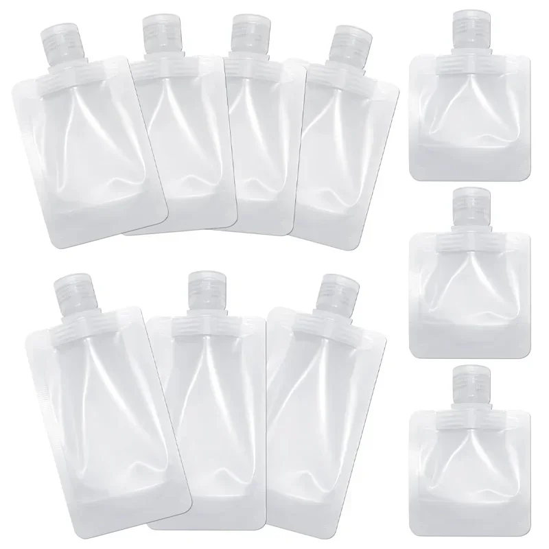 50Pcs 30ml 50ml 100ml Clear Travel Portable Dispenser Bag Makeup Lotion Body Wash Shampoo Care Set Suction Body Wash Shampoo