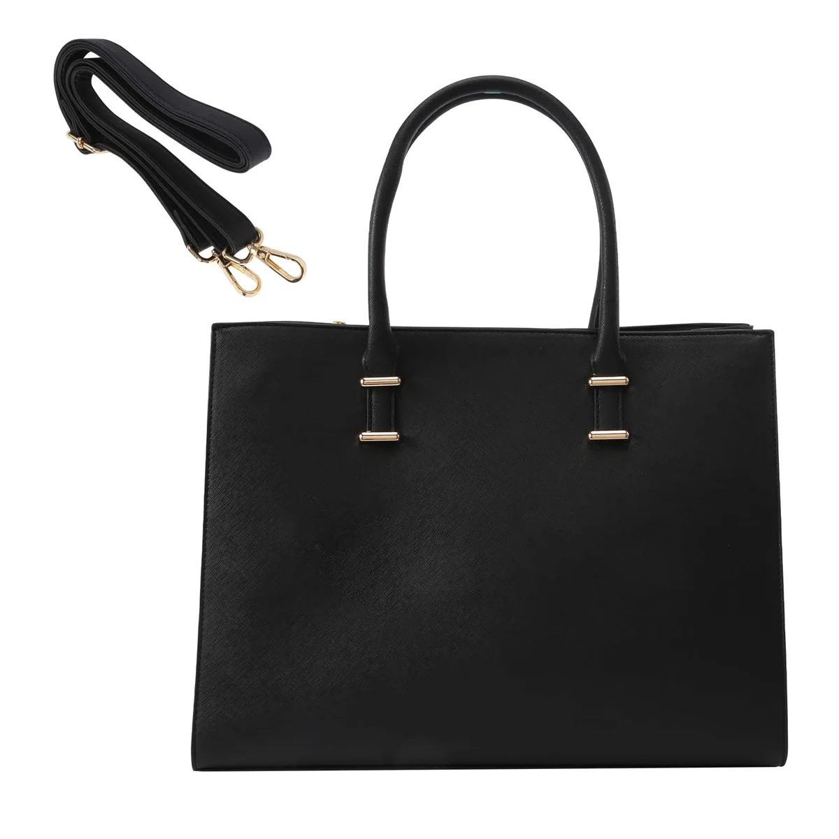 N89R حقيبة كمبيوتر محمول للنساء 15.6 بوصة حقيبة يد للعمل بالكمبيوتر حقيبة يد جلدية حقيبة مكتب الأعمال