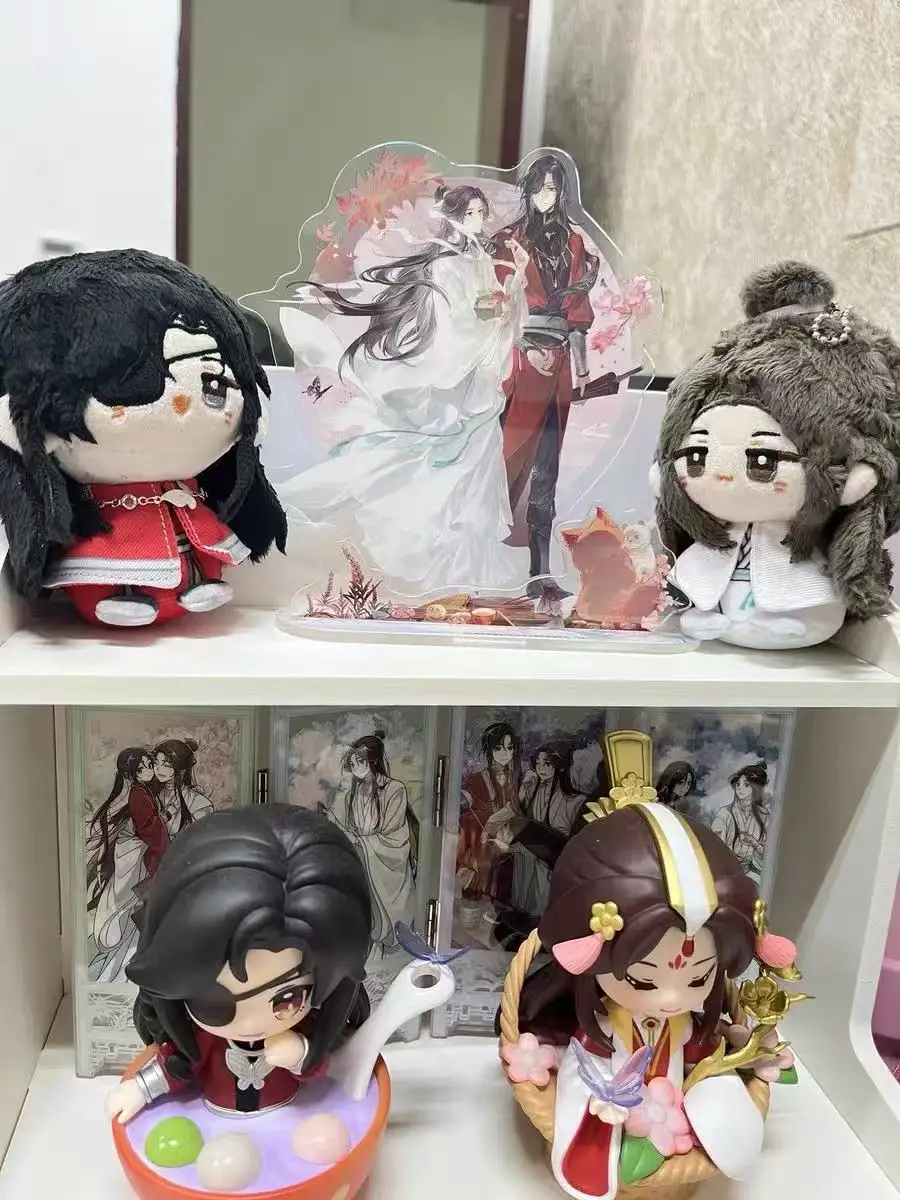 

10cm Tian Guan Ci Fu Plush Heaven Officials Blessing Hua Cheng Xie Lian Qing Xuan Stuffed Dolls Toy Key Chains Christmas Gift