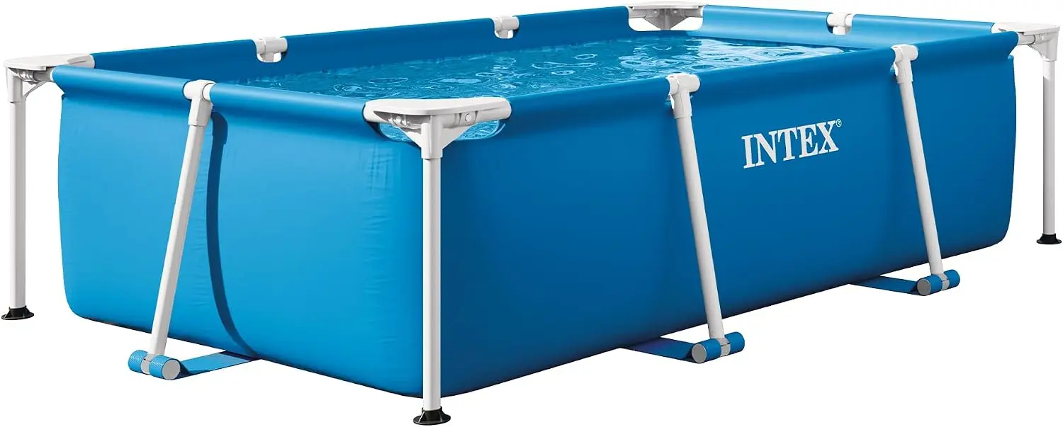 Rectangular Frame Above Ground Pool 7ft x 4ft 11in x 23in, 439 Gallon, Easy Assembly, No Tools Needed