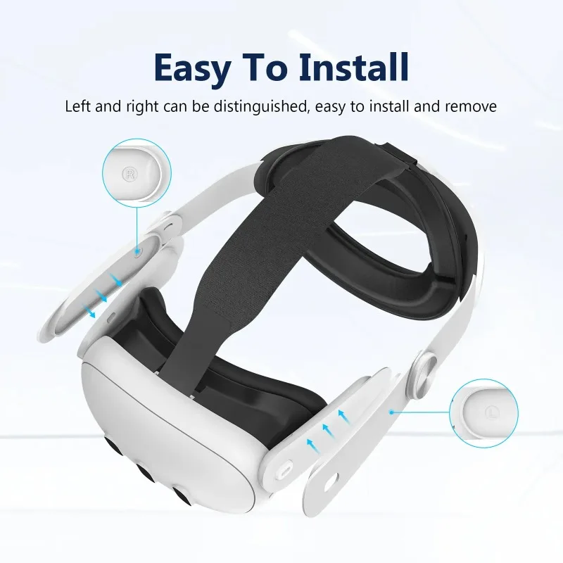 Adjustable Head Strap For Meta Quest 3 Upgrades Elite Headband Alternative Head Strap For Oculus Quest 3 VR Glasses Accessories